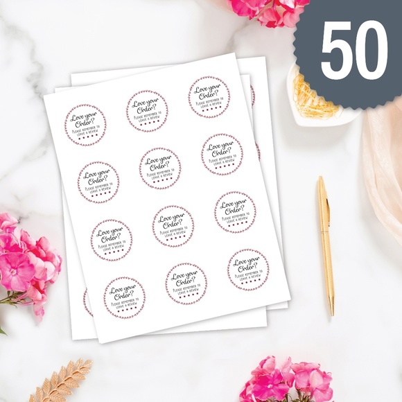 Poshmark Thank You Card & Sticker Combo (50) - Picture 3 of 4